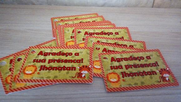 Tag de Agradecimento Safari