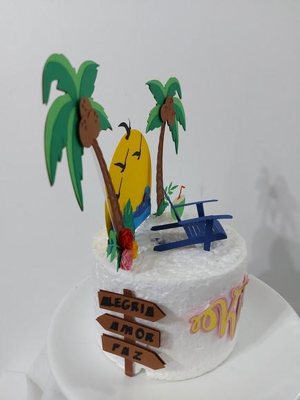 Topo de Bolo Tardezinha em Scrap