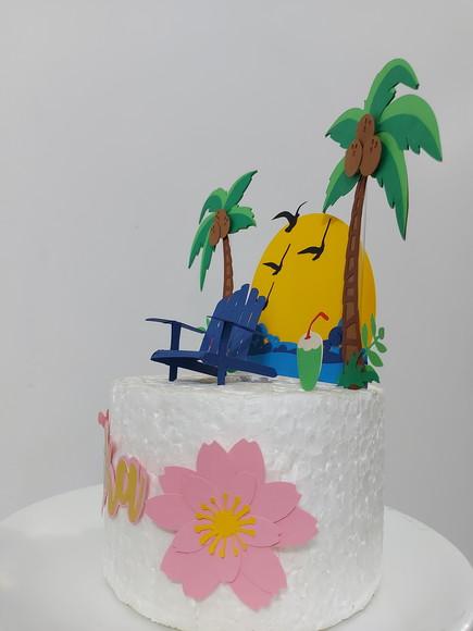 Topo de Bolo Tardezinha em Scrap