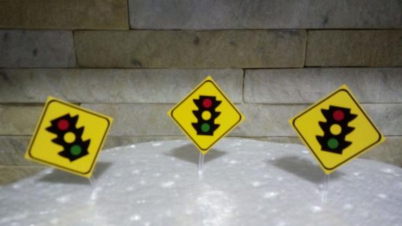 Topper para Doces - Placas Trânsito