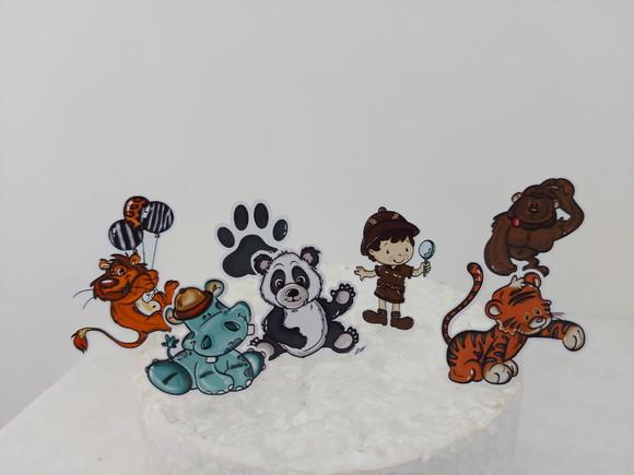 Topper para Doces Floresta