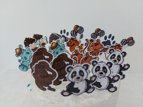 Topper para Doces Floresta
