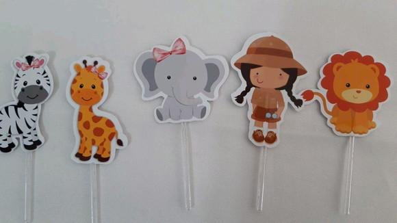 Topper para Doces Safari