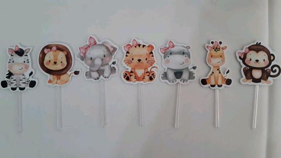 Topper para Doces Safari