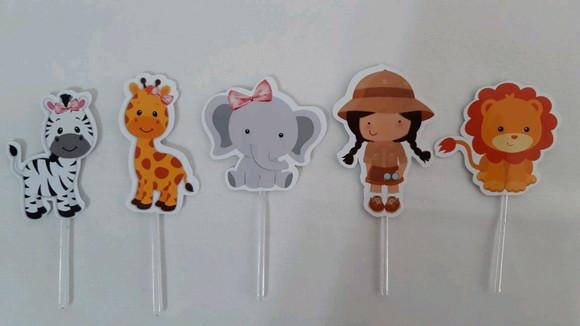 Topper para Doces Safari