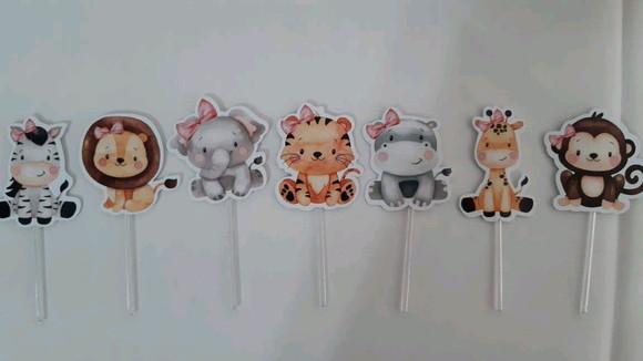 Topper para Doces Safari