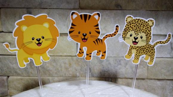 Topper para Doces Safari