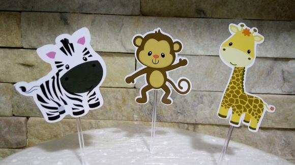 Topper para Doces Safari