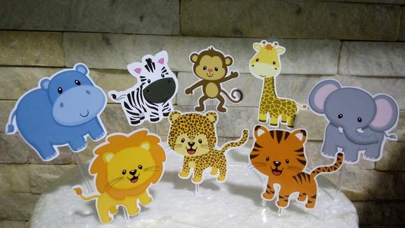 Topper para Doces Safari