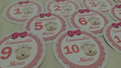 Adesivo Mesversario Ursinha