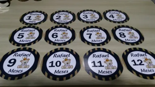 Adesivo Mesversario Ursinho