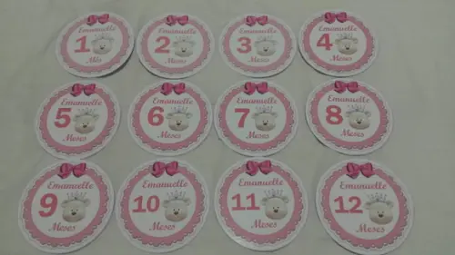 Adesivo Mesversario Ursinha