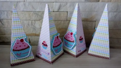Caixa Cone Confeitaria
