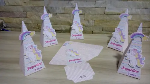 Caixa Cone Unicórnio