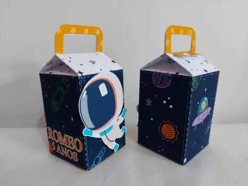 Caixa Milk com Alça Astronauta