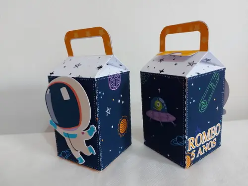 Caixa Milk com Alça Astronauta