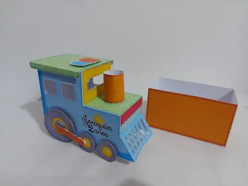 Caixa Trenzinho - Brinquedos