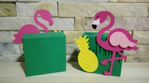 Caixa Tropical/flamingo