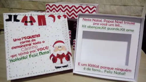 Caixinha para Kit Kat Natal