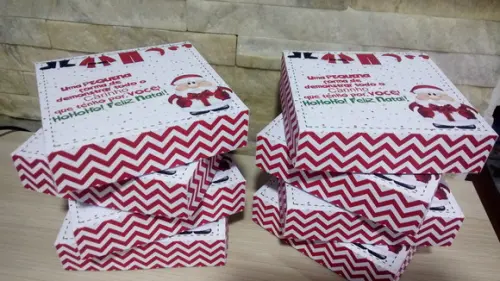 Caixinha para Kit Kat Natal