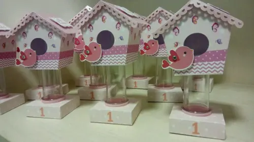 Casinha de Passarinho 3d com Tubete