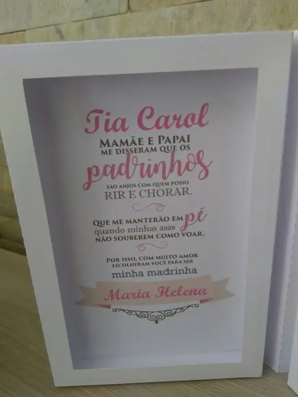 Convite Madrinha de Batismo