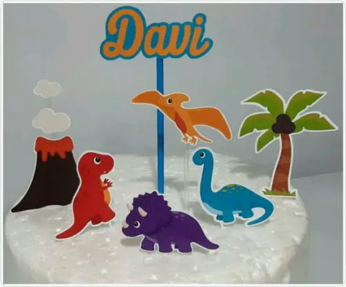 Kit É Só Um Bolinho Dino Baby