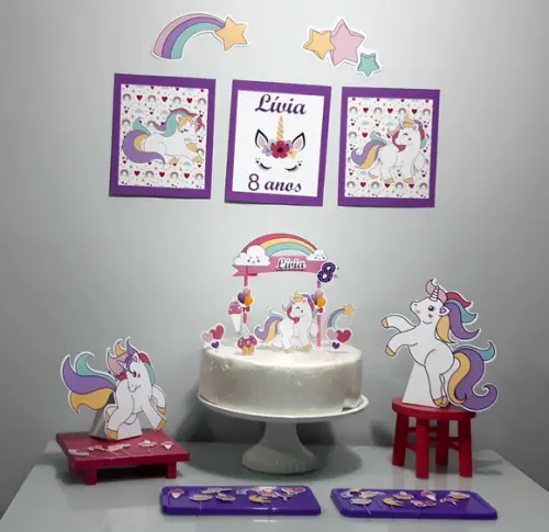 Kit É Só Um Bolinho Unicórnio