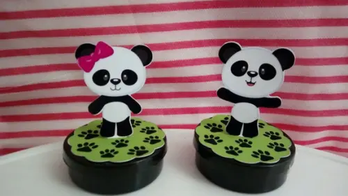 Latinha 3d Panda