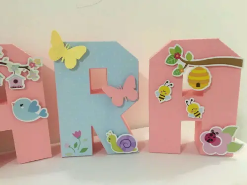 Letras 3d - Jardim