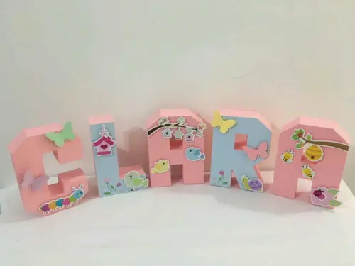 Letras 3d - Jardim