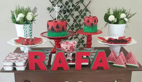 Letras 3d - Melancia