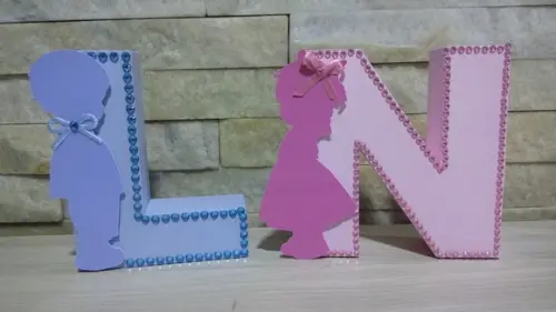 Letras 3d Chá Revelação