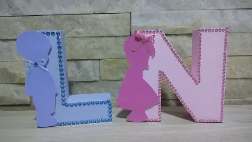 Letras 3d Chá Revelação