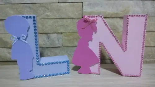 Letras 3d Chá Revelação