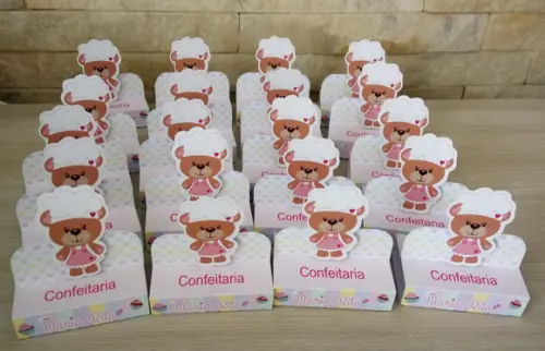 Porta Bis Duplo Ursinha Confeiteira