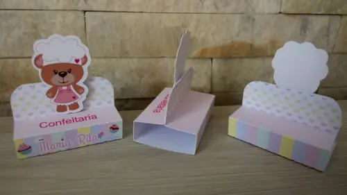 Porta Bis Duplo Ursinha Confeiteira