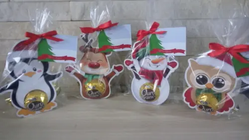 Porta Bombom de Natal