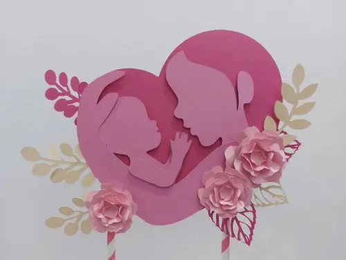 Topo Bolo Dia das Mães - Scrap