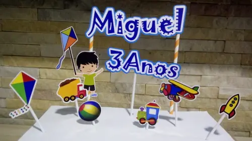 Topo de Bolo Brinquedos