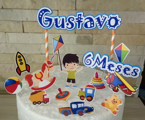 Topo de Bolo Brinquedos