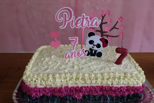 Topo de Bolo Panda