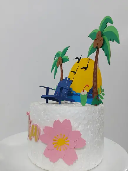 Topo de Bolo Tardezinha em Scrap