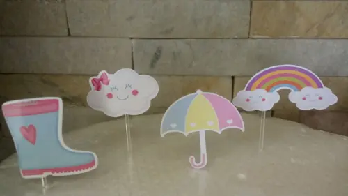 Topper Doces Chuva de Amor