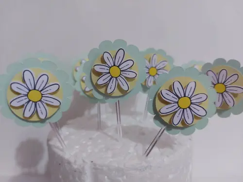 Topper Doces Flores