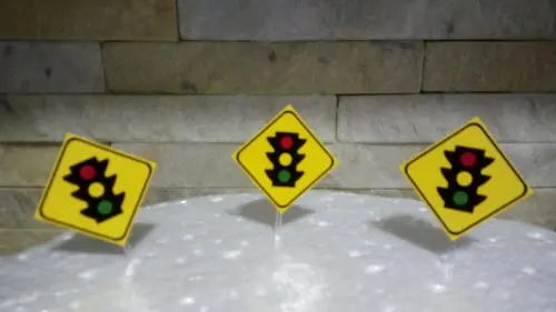 Topper para Doces - Placas Trânsito