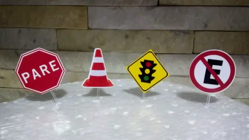 Topper para Doces - Placas Trânsito