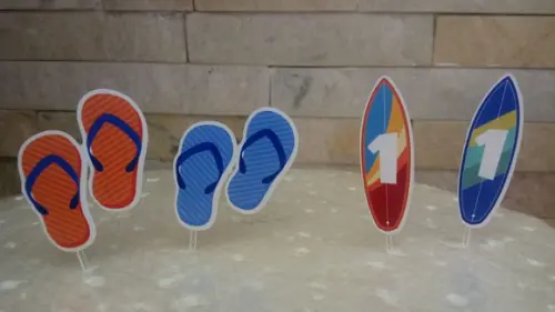 Topper para Doces Praia