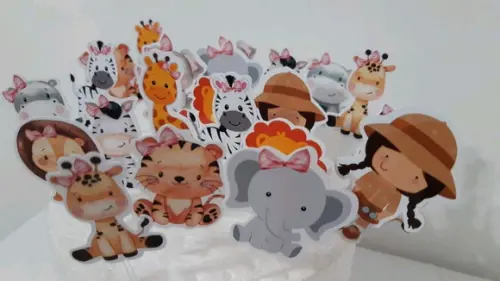 Topper para Doces Safari