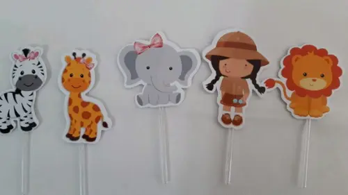 Topper para Doces Safari